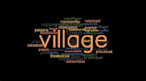 villagers synonym|a small village word stack.